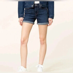 Levi’s mid-length women’s shorts Cuffed hem Dark wash Women’s size 33